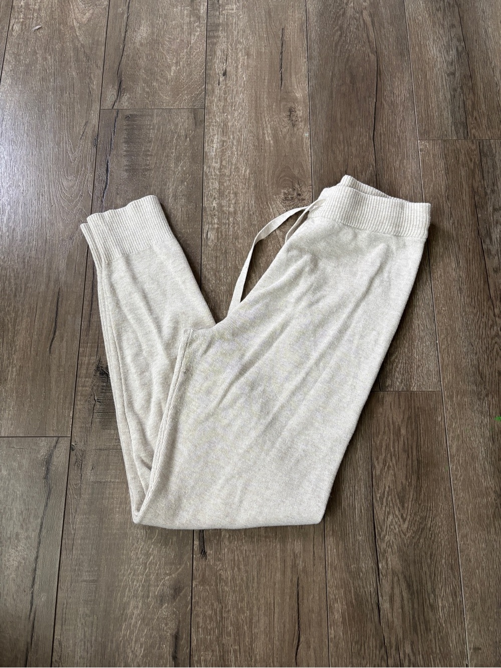 H&M Cream Knit Jogger Pants